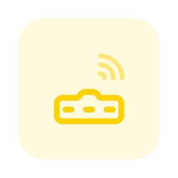 wireless keyboard an input device for typing vector image