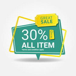 Modern great sale banner design 02 vector