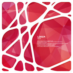 abstract network frame with triangular background vector image
