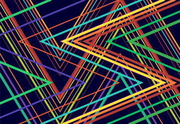 Vivid vibrant zig-zag criss-cross serrated vector