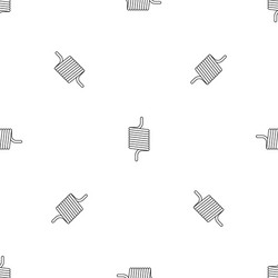 elastic spring wire pattern seamless vector image