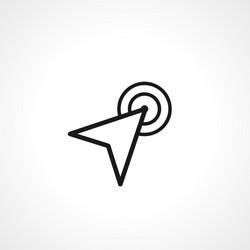 navigation simple isolated web icon vector image