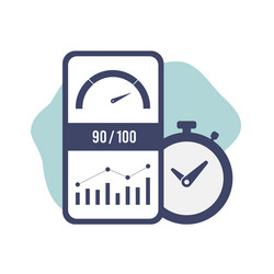 Optimize website performance with core web vitals vector