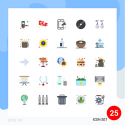 set 25 modern ui icons symbols signs vector