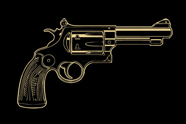 Short gun revolver Royalty Free Vector Image - VectorStock