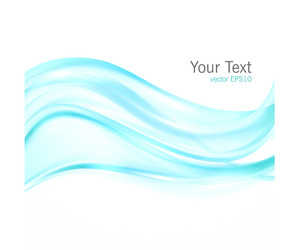 Abstract blue wave background transparent Vector Image
