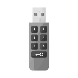 Isolated object of usb and memory sign web vector