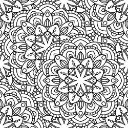 mandala seamless pattern Vector Image