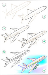 page shows how to learn step by draw vector image