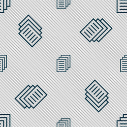 copy file duplicate document icon sign seamless vector image