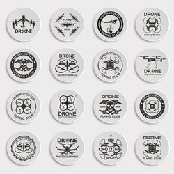 Drone Footage Collection Vector Image