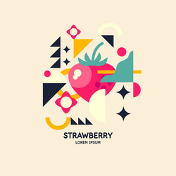 graphics in a minimalistic style vector image