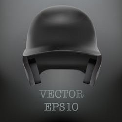 baseball helmet front view isolated vector