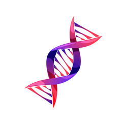 dna helix icon genetic medicine sign vector