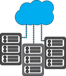 Server web hosting icon image vector