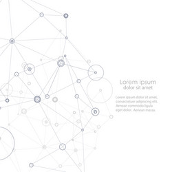 abstract connection structure science vector image