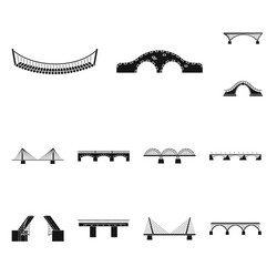 isolated object of construct and side symbol set vector image