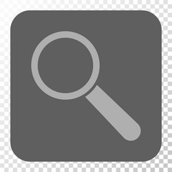 Search tool rounded square button vector