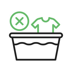 Do not wring icon image Royalty Free Vector Image