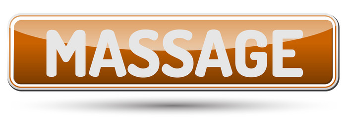 massage - abstract beautiful button with text vector image