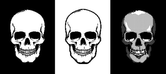 Premium Vector  Silver skull token in pixel art style