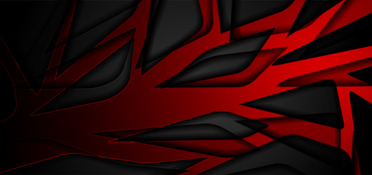 Black and red grid tech pattern abstract vector