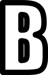 Bold text icon from user interface outline vector