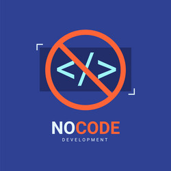 Low Code Development App Background vector image