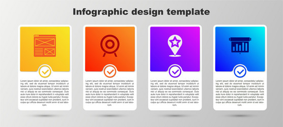 set browser window target sport map pointer vector image