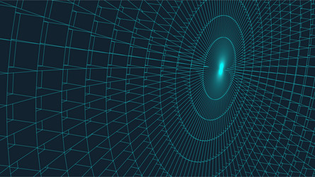 abstract 3d illuminated distorted mesh sphere vector image