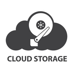 big data icons set cloud computing vector image