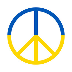 peace freedom ukraine hippy symbol vector