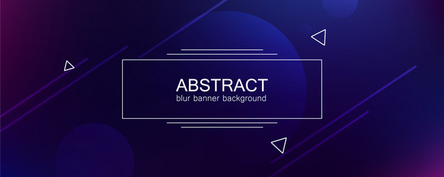 Abstract banner with gradient shapes vector