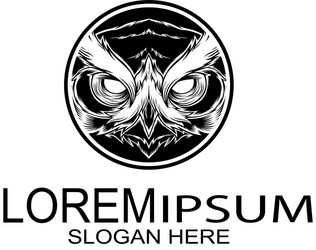 Nocturnal Owl Logo - Hunter Style vector