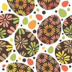 seamless easter pattern with eggs vector