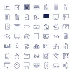 49 board icons vector