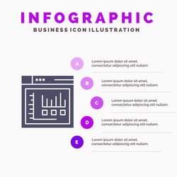 Browser internet web static infographics vector