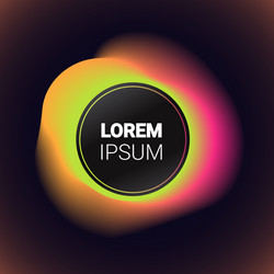 dynamical colorful gradient form abstract banner vector image
