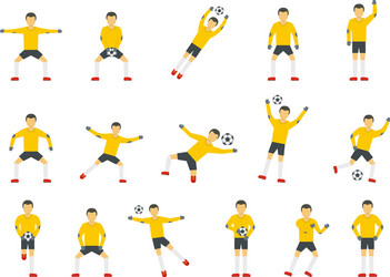 Goalkeeper ball abstract Royalty Free Vector Image