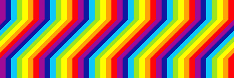 horizontal elegant rainbow design for pattern vector image