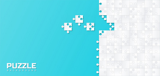 Puzzle Fragment Background vector image