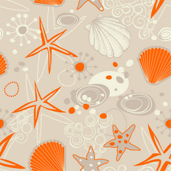 Beach pattern summer background Royalty Free Vector Image