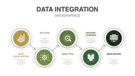 data visualization big analytics machine vector image