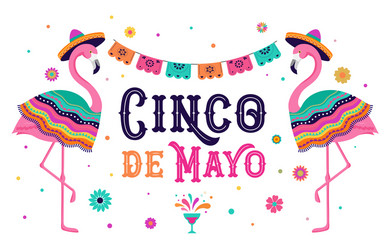 Cinco de Mayo Fiesta Poster Vector Image