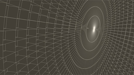 abstract 3d illuminated distorted mesh sphere vector image