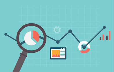 Web Analytics & Data Insights vector image