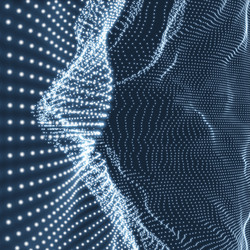 Dynamic Particle Network vector image