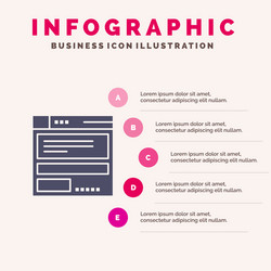 file browser computing code infographics vector image