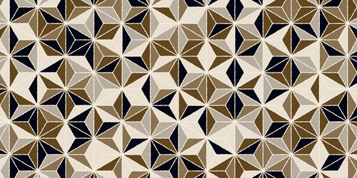 geometric pattern with wavy lines triangle shape vector image