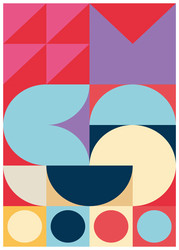 abstract background with patterns of circles vector image